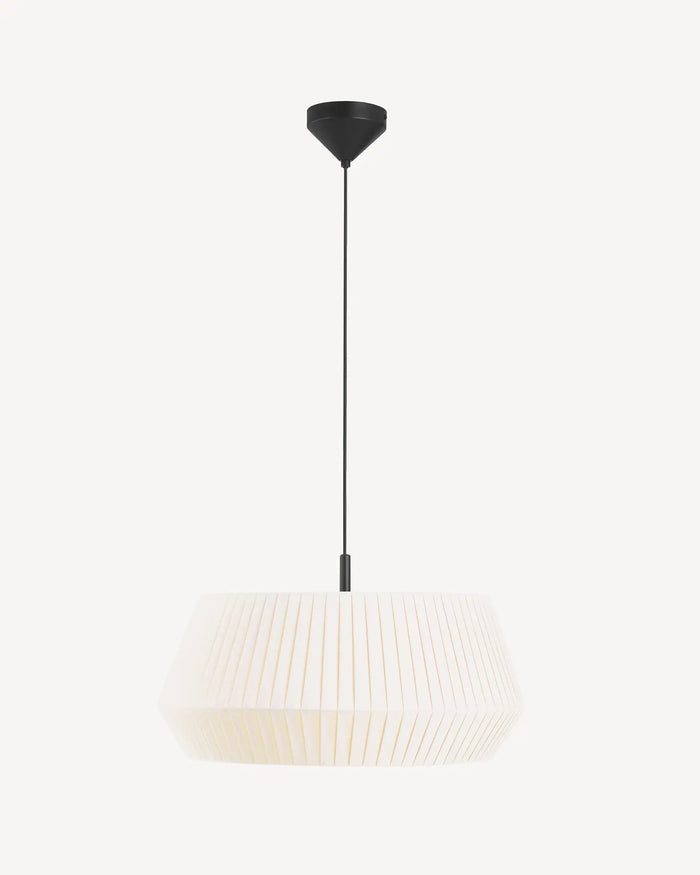 Pleated Fabric Pendant Light