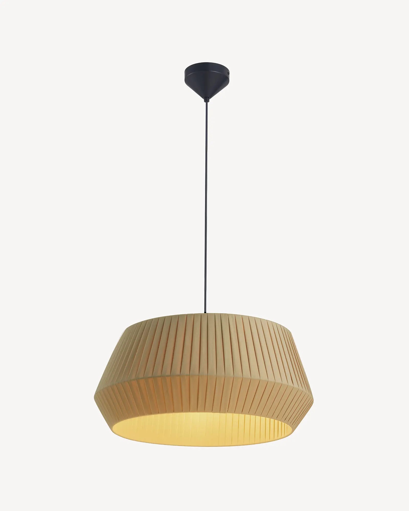 Pleated Fabric Pendant Light