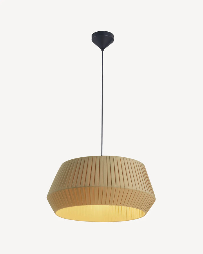Pleated Fabric Pendant Light