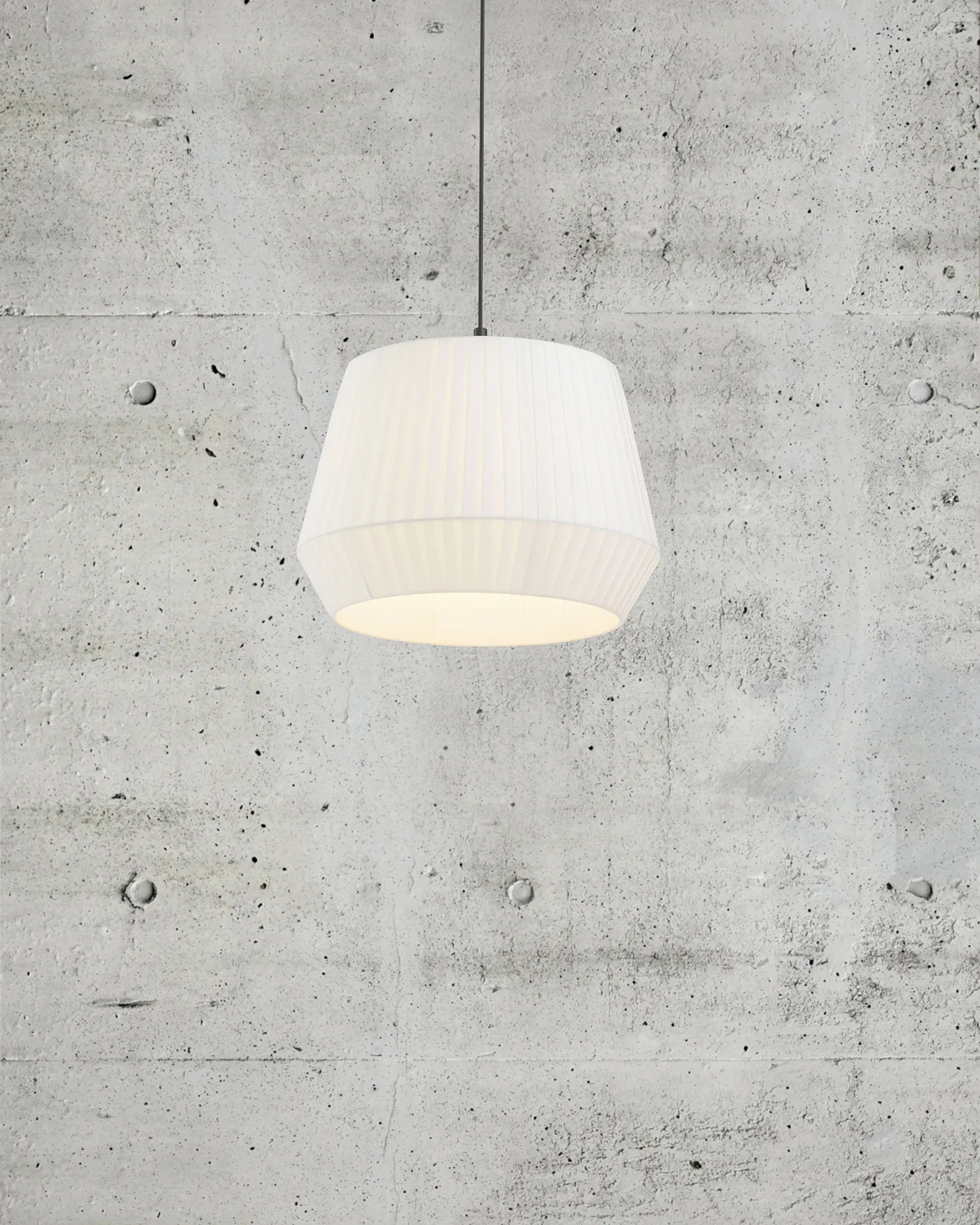 Pleated Fabric Pendant Light