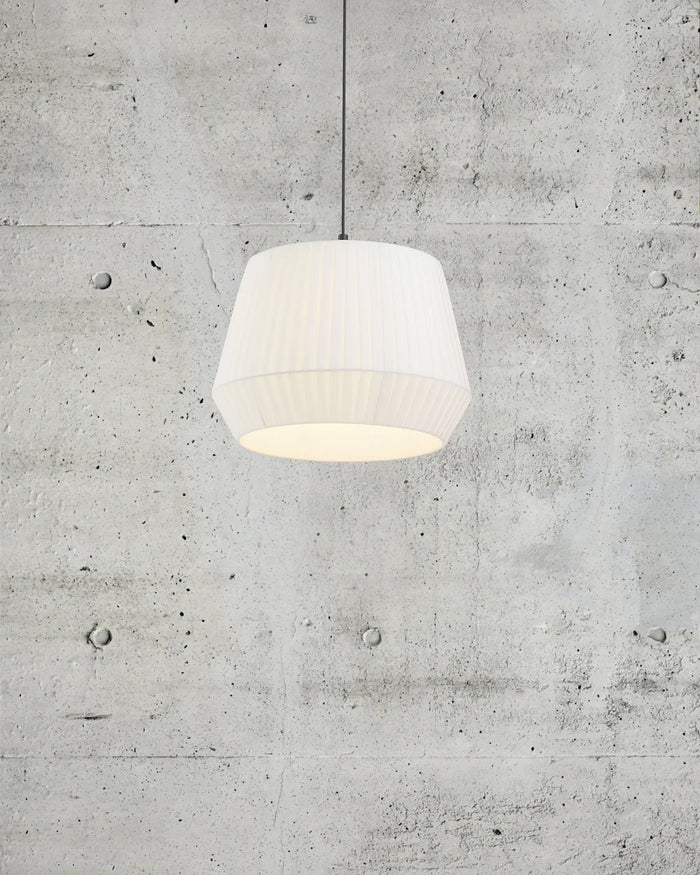 Pleated Fabric Pendant Light