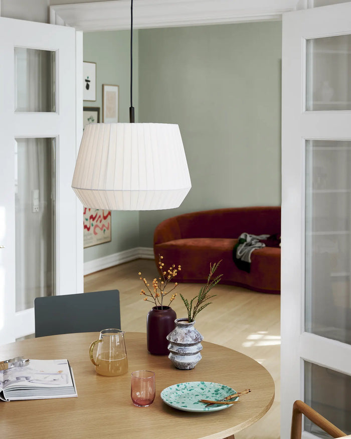 Pleated Fabric Pendant Light