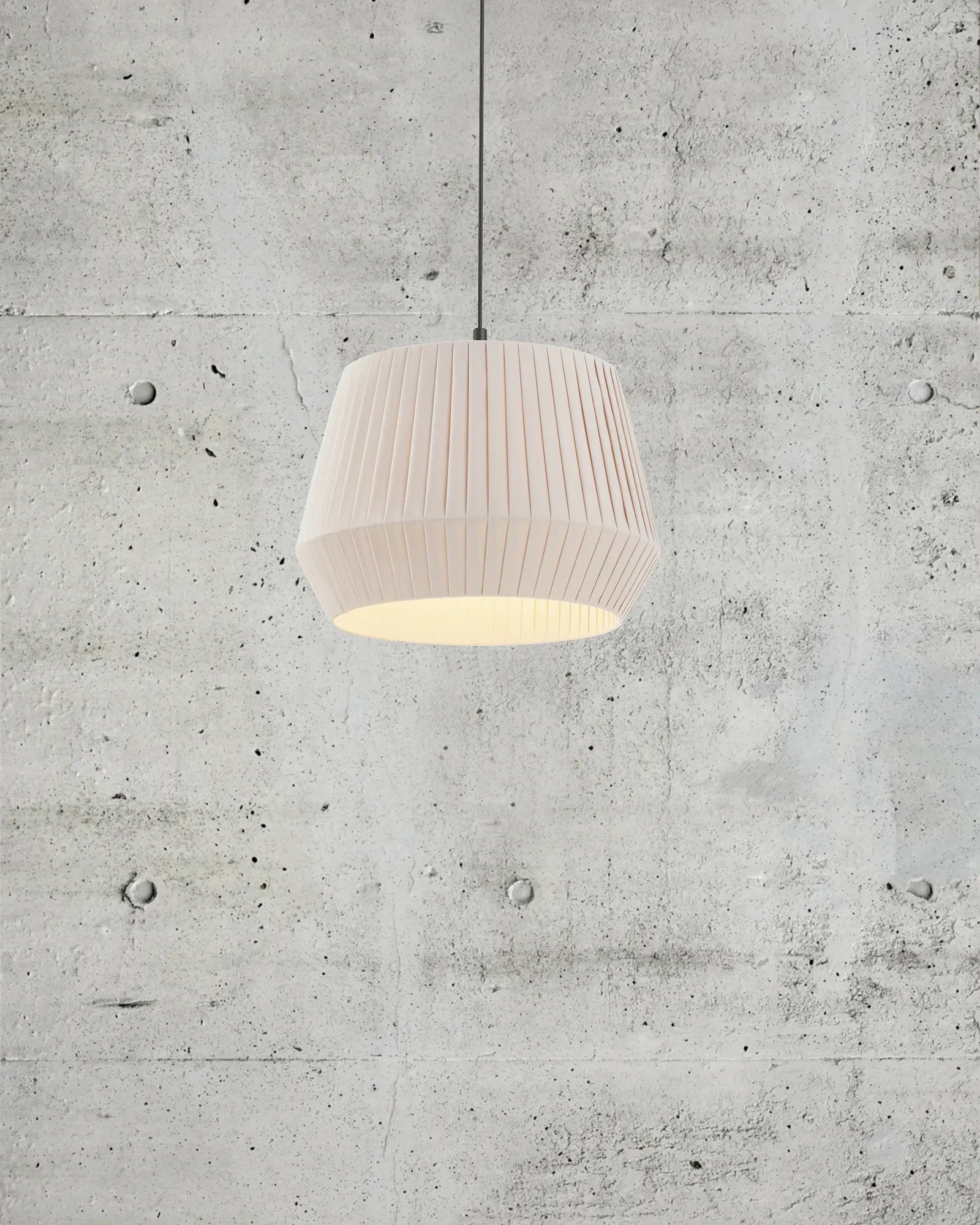 Pleated Fabric Pendant Light