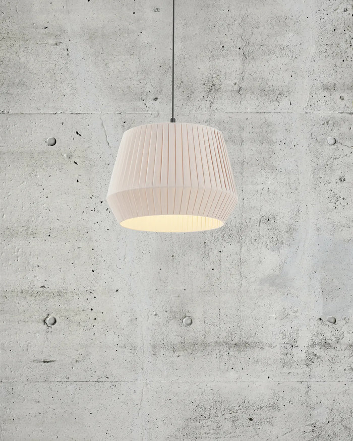 Pleated Fabric Pendant Light