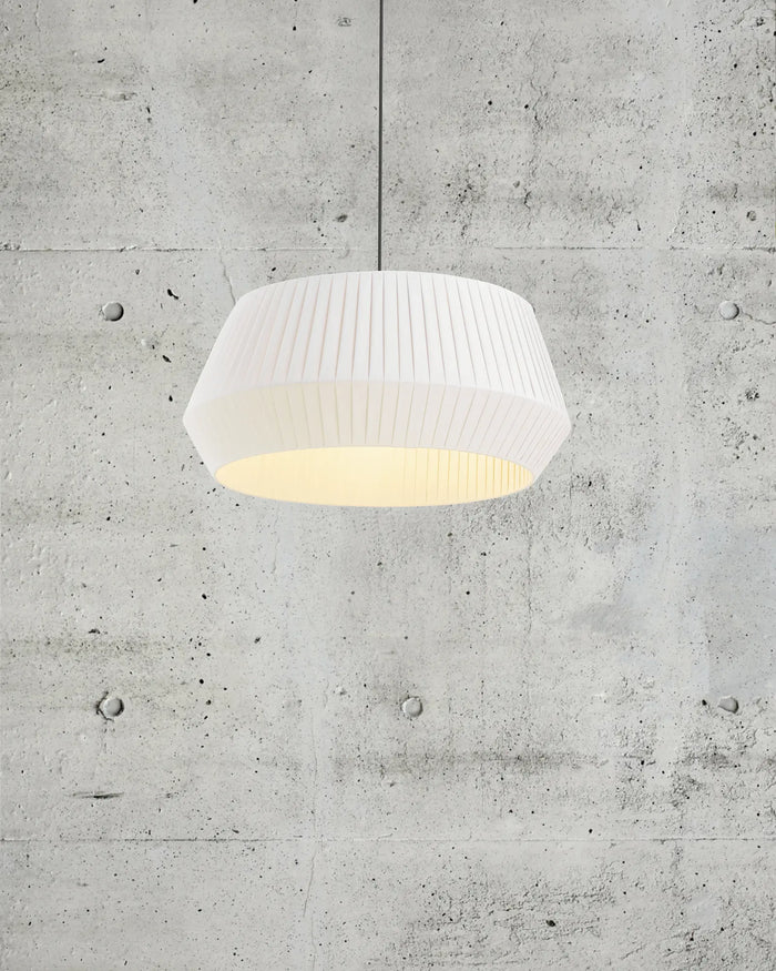 Pleated Fabric Pendant Light