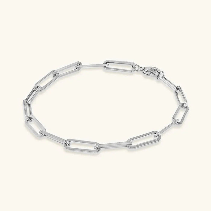 Gold Paperclip Bracelet