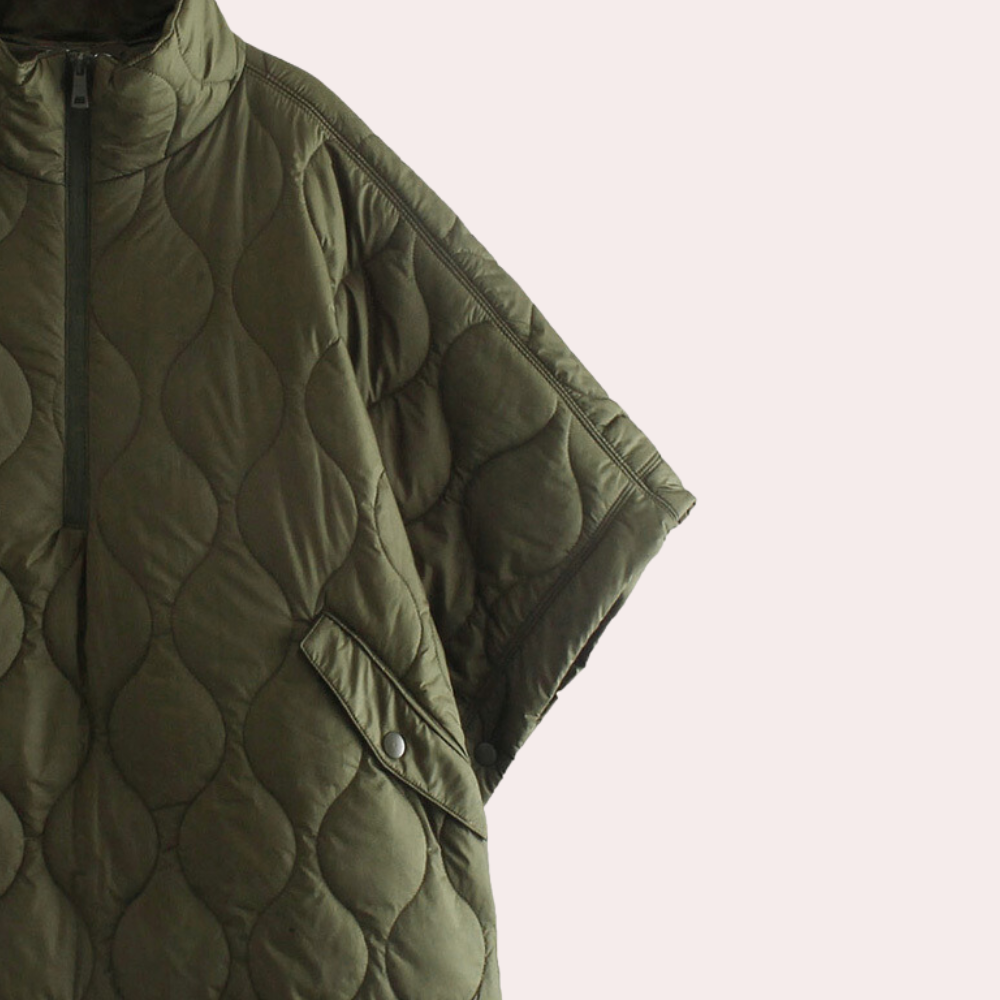 Lightweight Quilted Short-Sleeve Winter Jacket