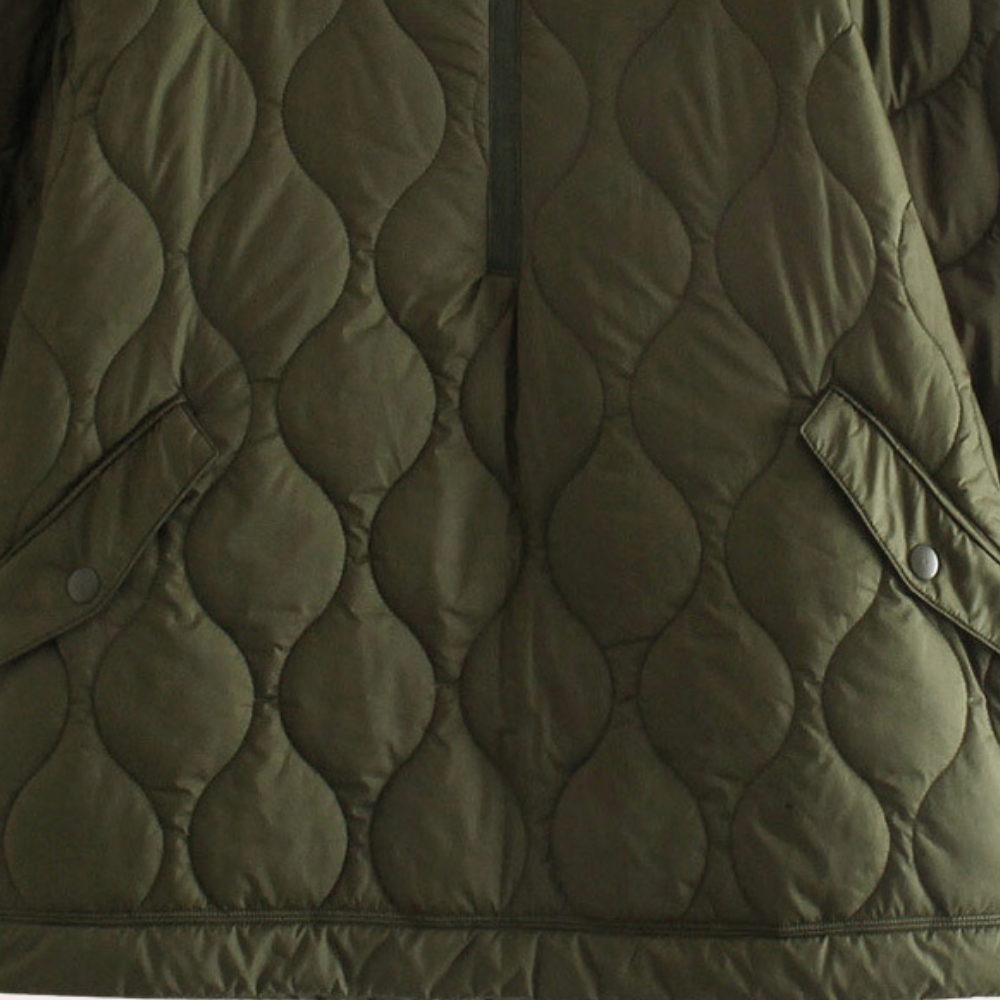 Lightweight Quilted Short-Sleeve Winter Jacket