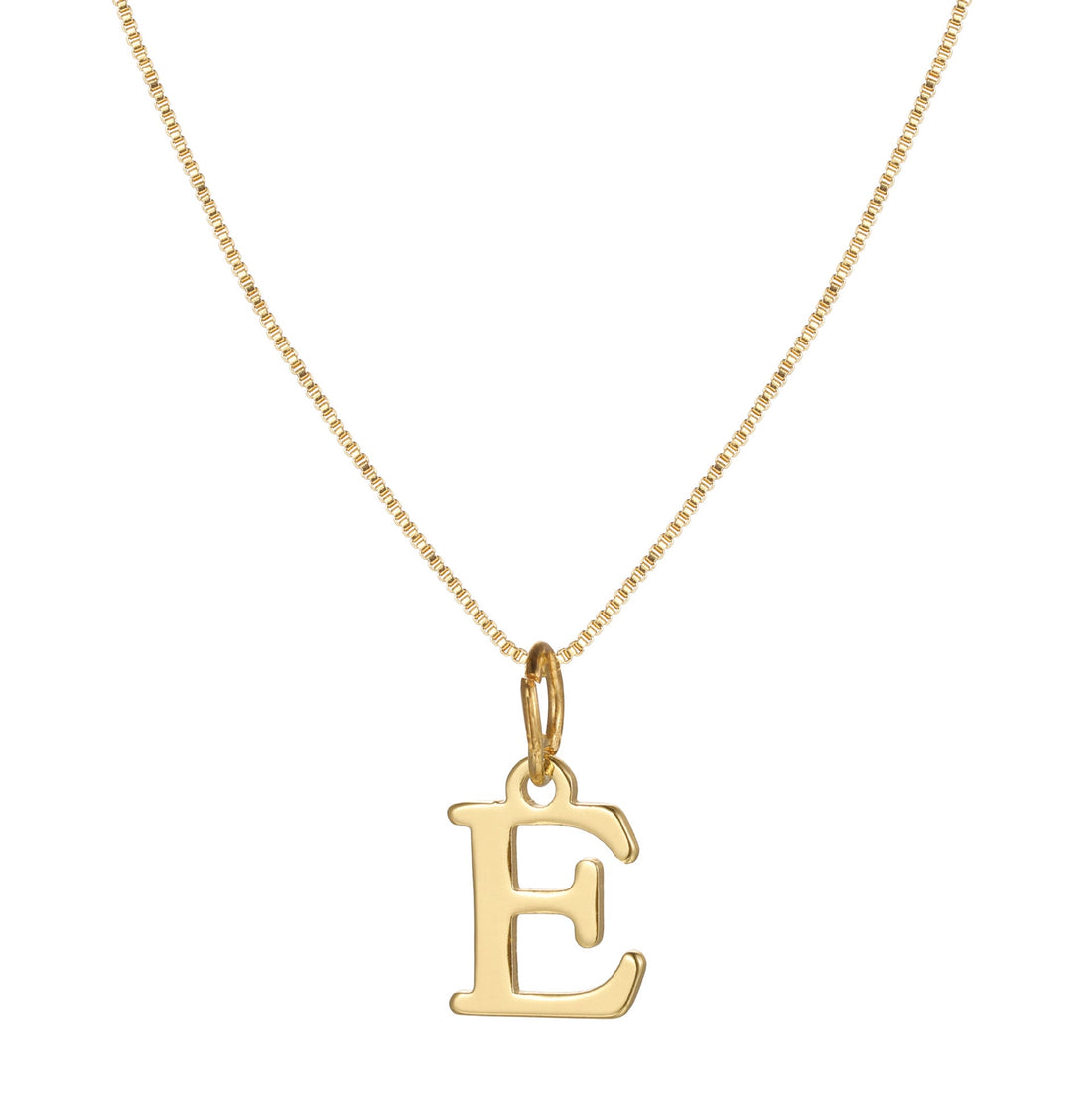 Charlene 14k Minimal Serif Initial Necklace