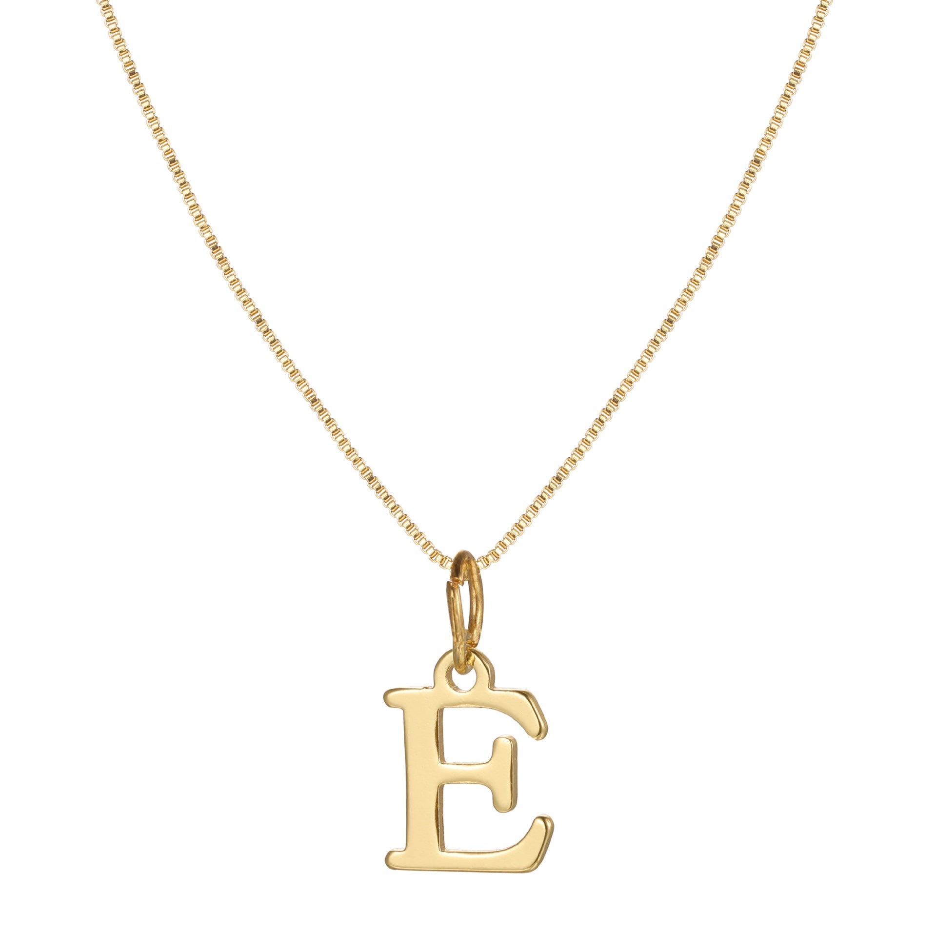 Charlene 14k Minimal Serif Initial Necklace