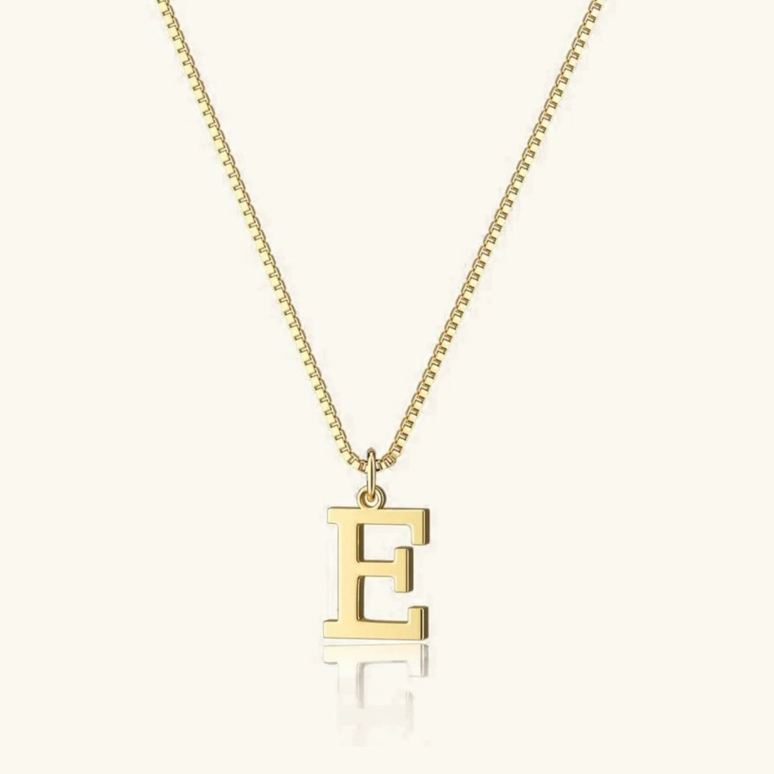 Gold Letter Initial Necklace