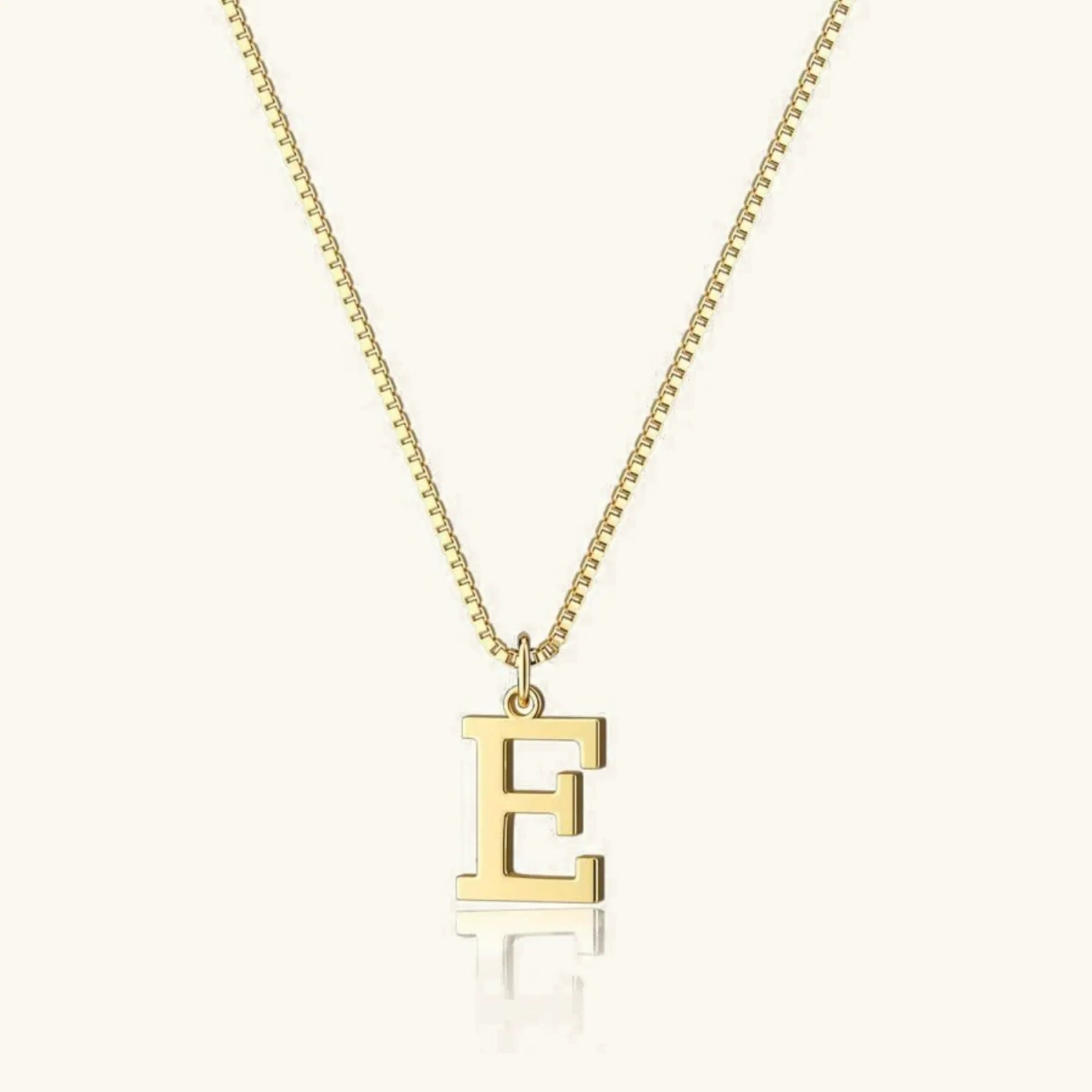 Gold Letter Initial Necklace