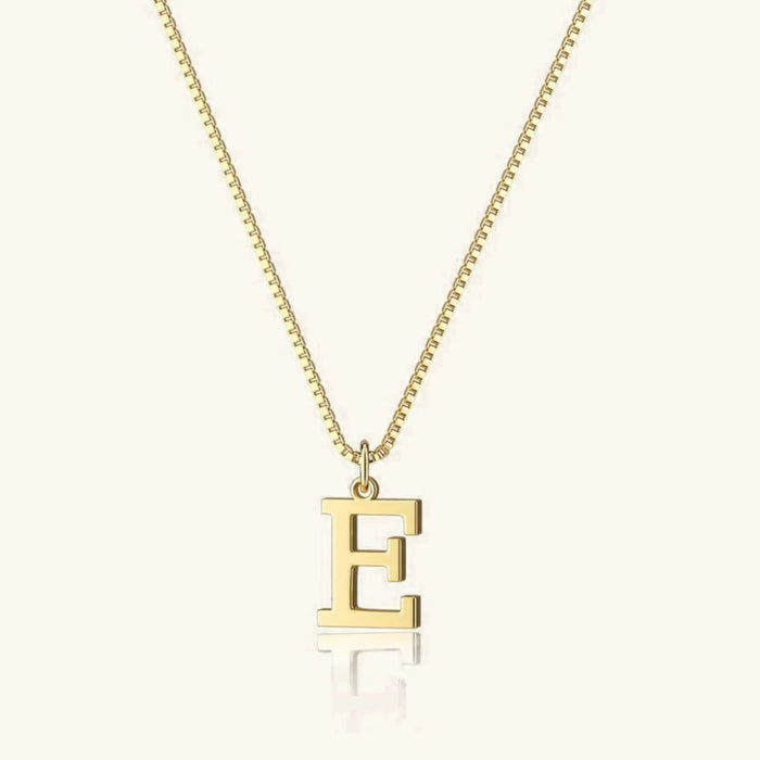 Gold Letter Initial Necklace