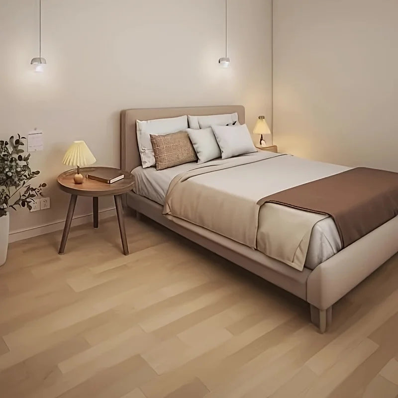 Modern Round Wooden Side Table for Contemporary Living Spaces