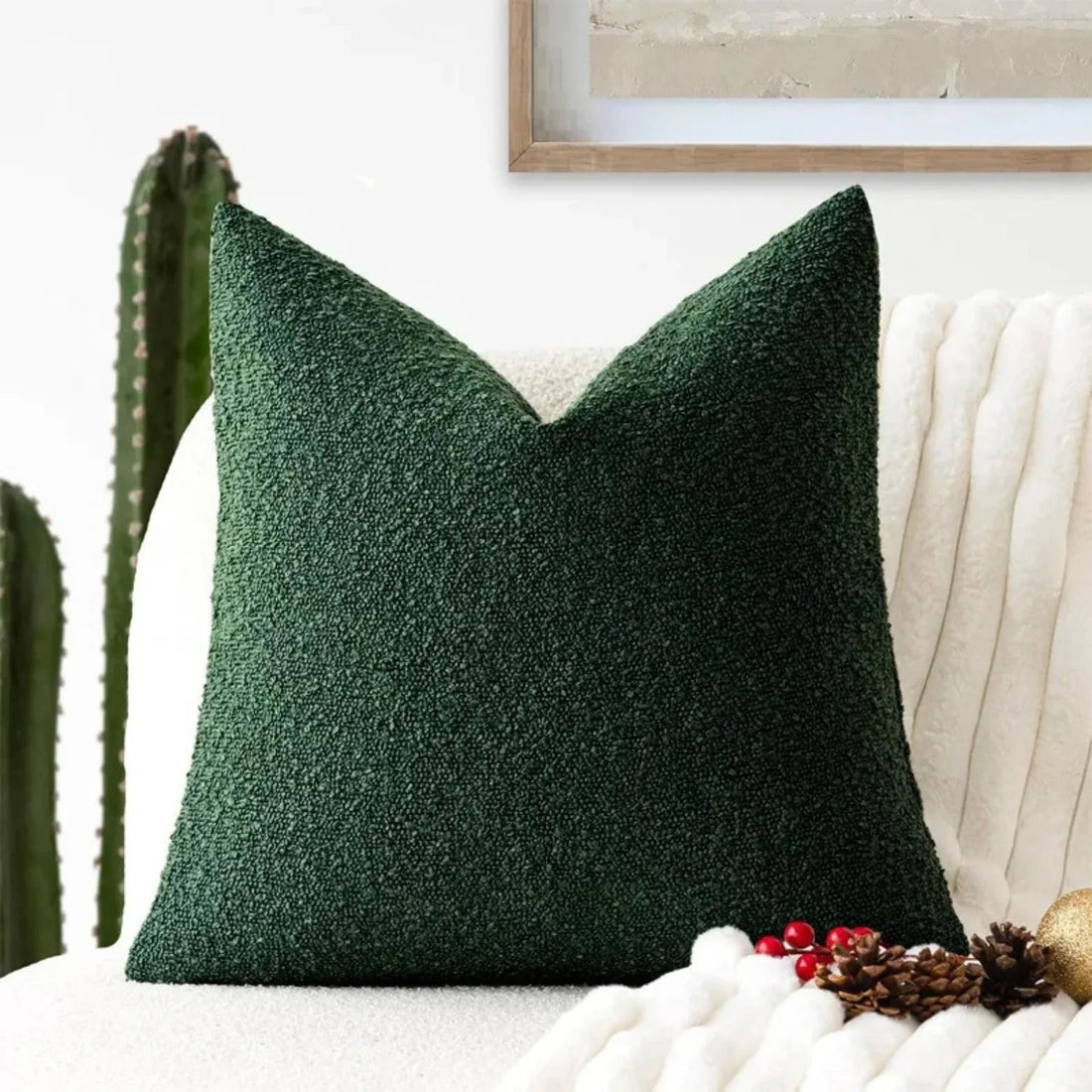 Premium Boucle Fabric Decorative Cushion Cover