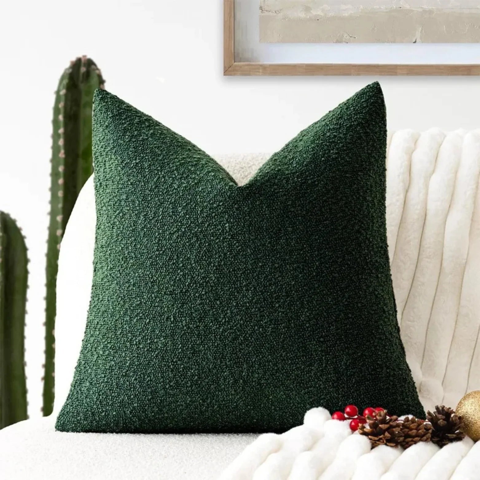 Premium Boucle Fabric Decorative Cushion Cover