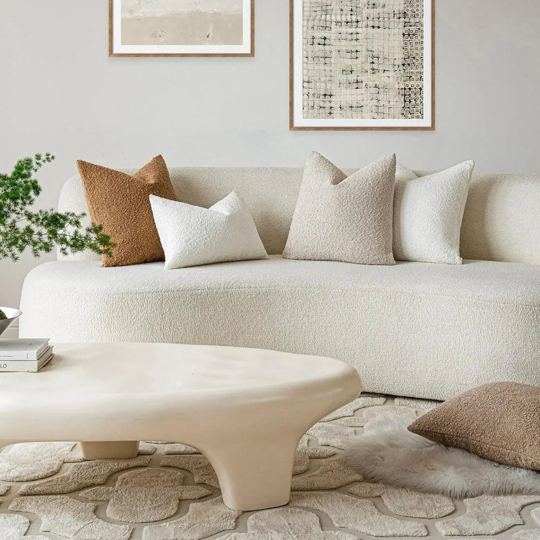 Premium Boucle Fabric Decorative Cushion Cover