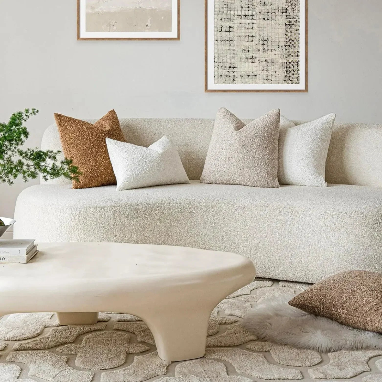 Premium Boucle Fabric Decorative Cushion Cover