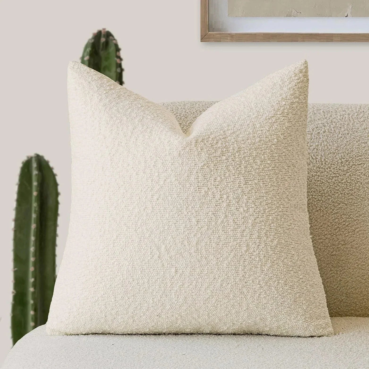 Premium Boucle Fabric Decorative Cushion Cover