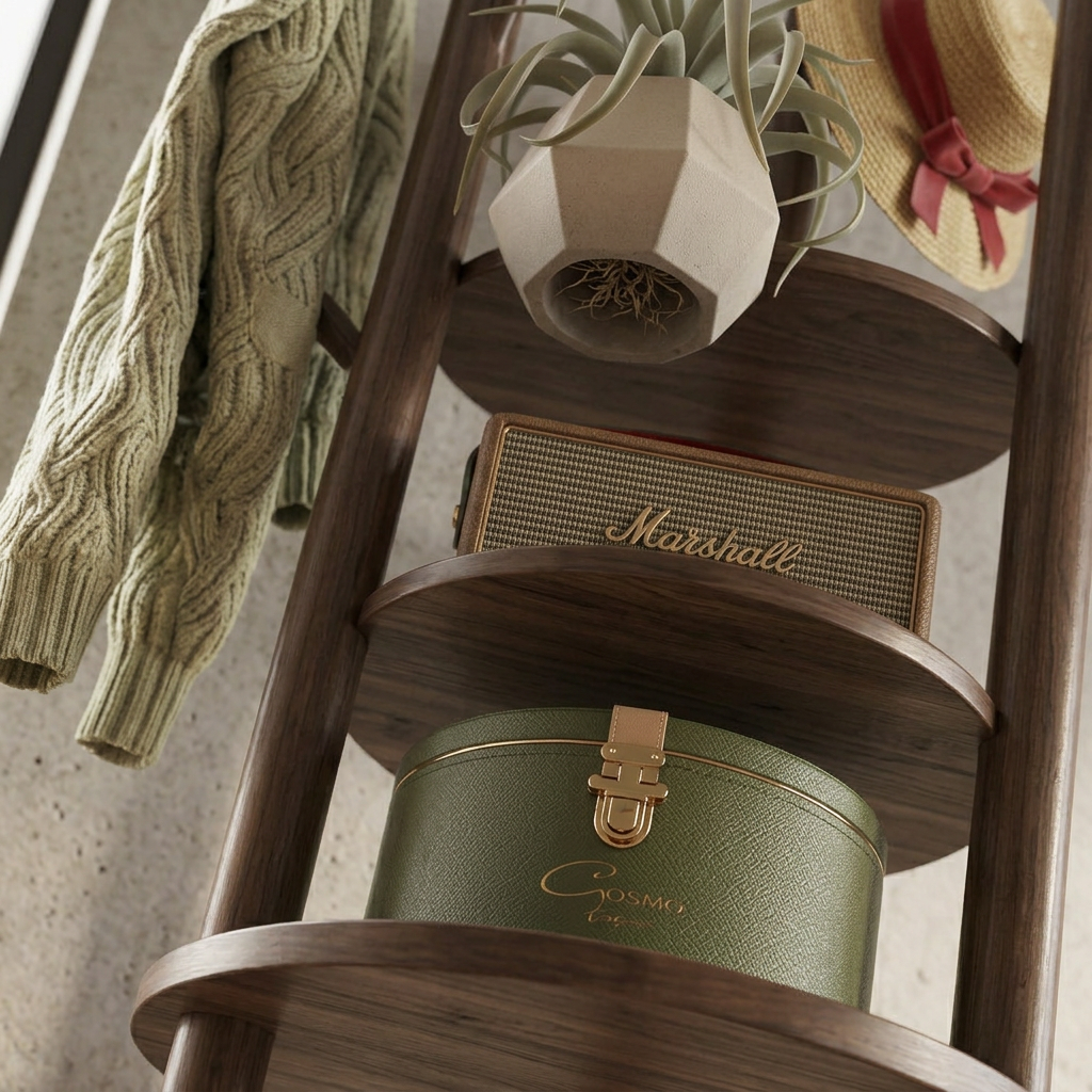 Stylish Modern Timber Coat Rack