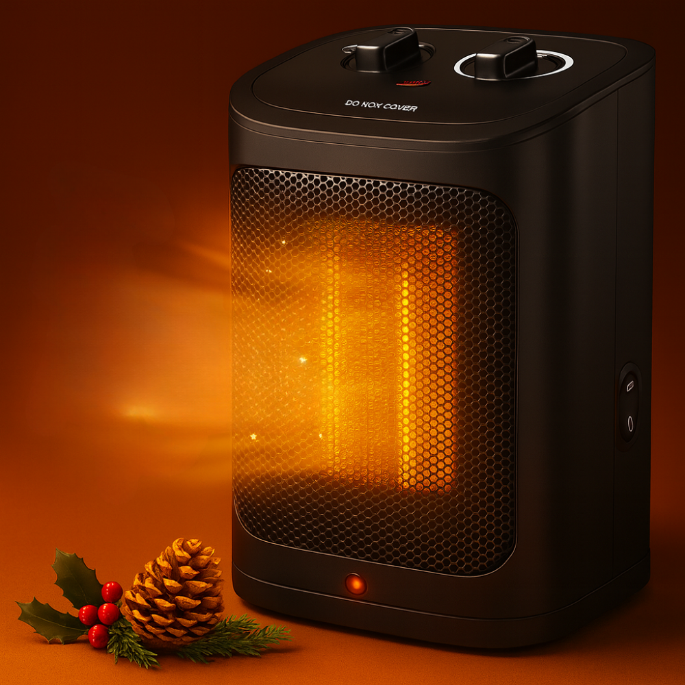Portable Electric Space Heater 1500W Fast Heating Ceramic Indoor Heater
