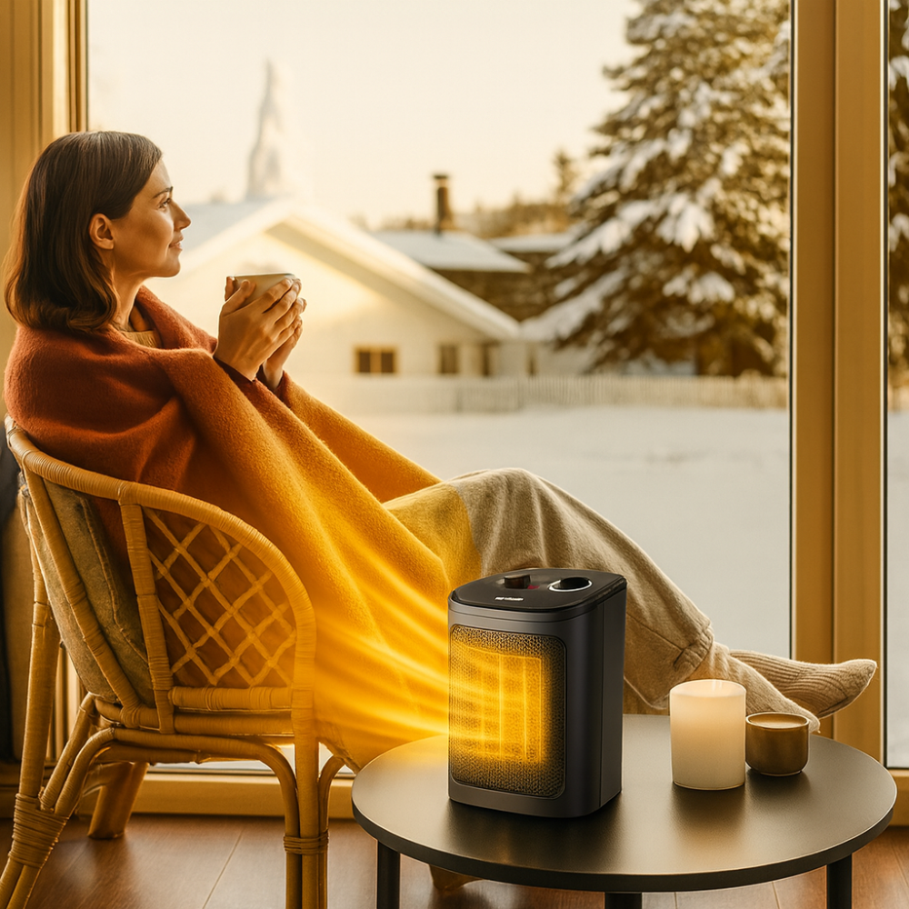 Portable Electric Space Heater 1500W Fast Heating Ceramic Indoor Heater