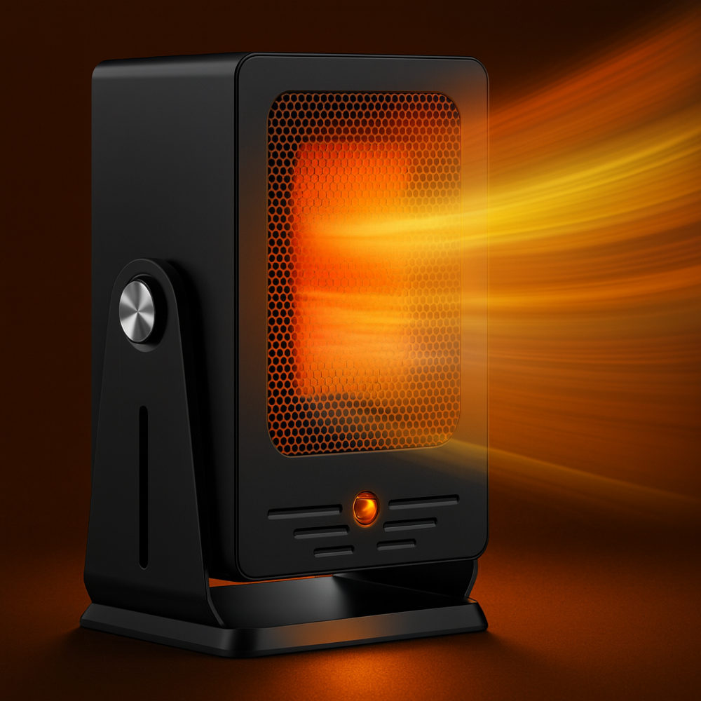 Ceramic Portable Electric Space Heater 900W Adjustable Thermostat