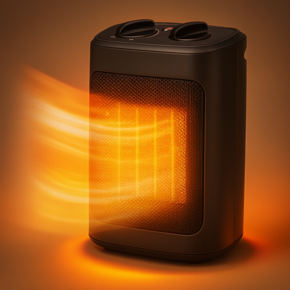 Portable Ceramic Electric Space Heater 1500W for Indoor Rooms