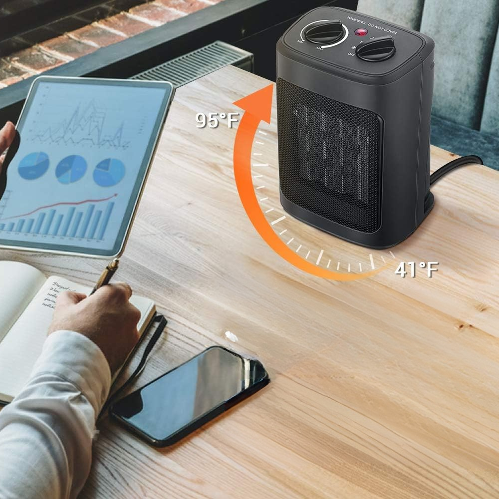 Portable Ceramic Electric Space Heater 1500W for Indoor Rooms