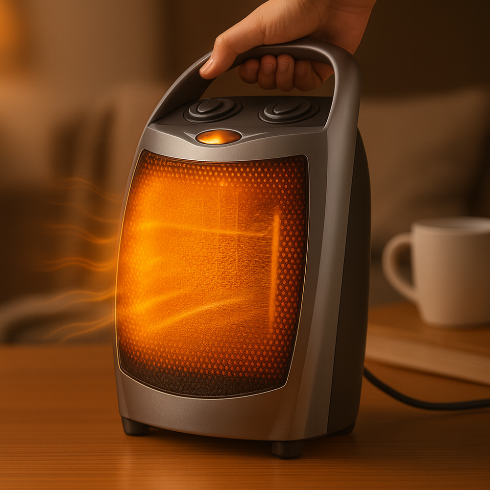 Portable Electric Space Heater Ceramic PTC Fast Heating Indoor Desktop