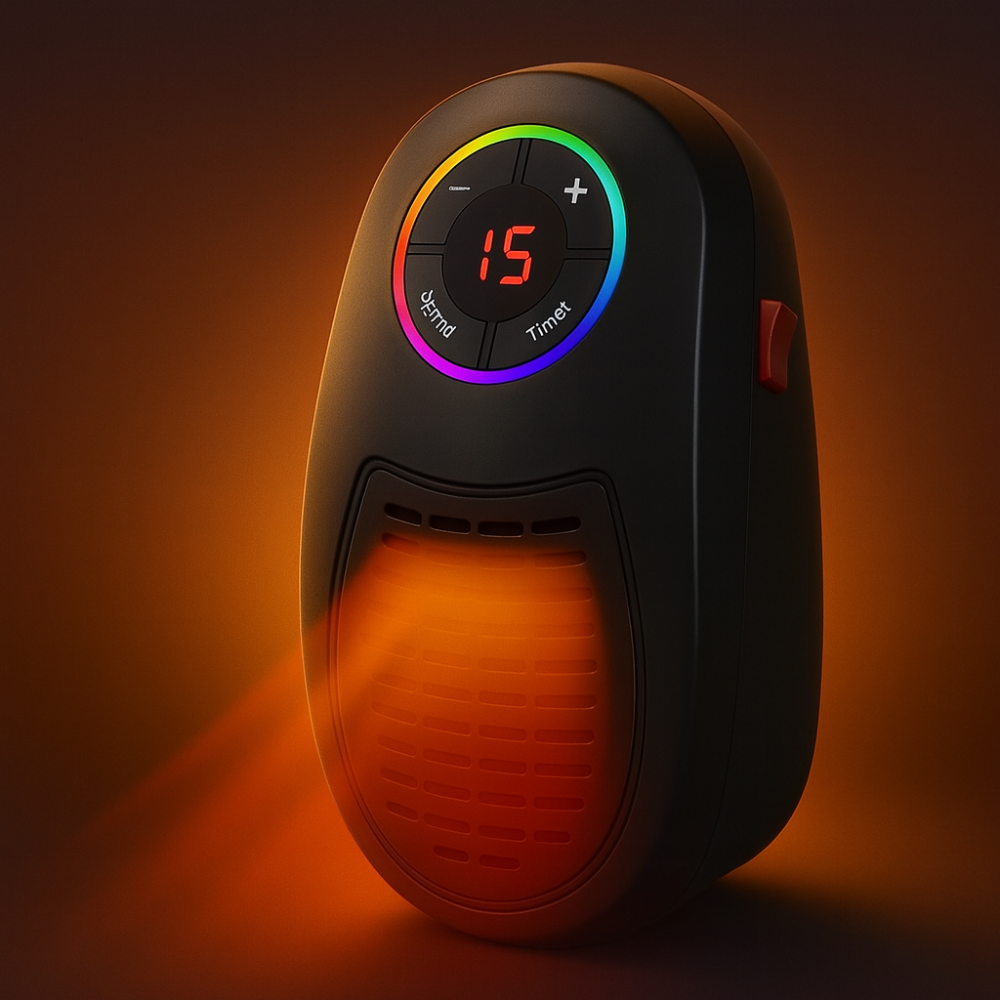 Portable Ceramic Room Heater Electric Space Heater with Adjustable Temperature