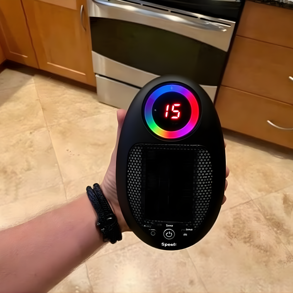 Portable Ceramic Room Heater Electric Space Heater with Adjustable Temperature