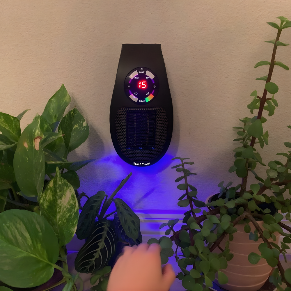 Portable Ceramic Room Heater Electric Space Heater with Adjustable Temperature