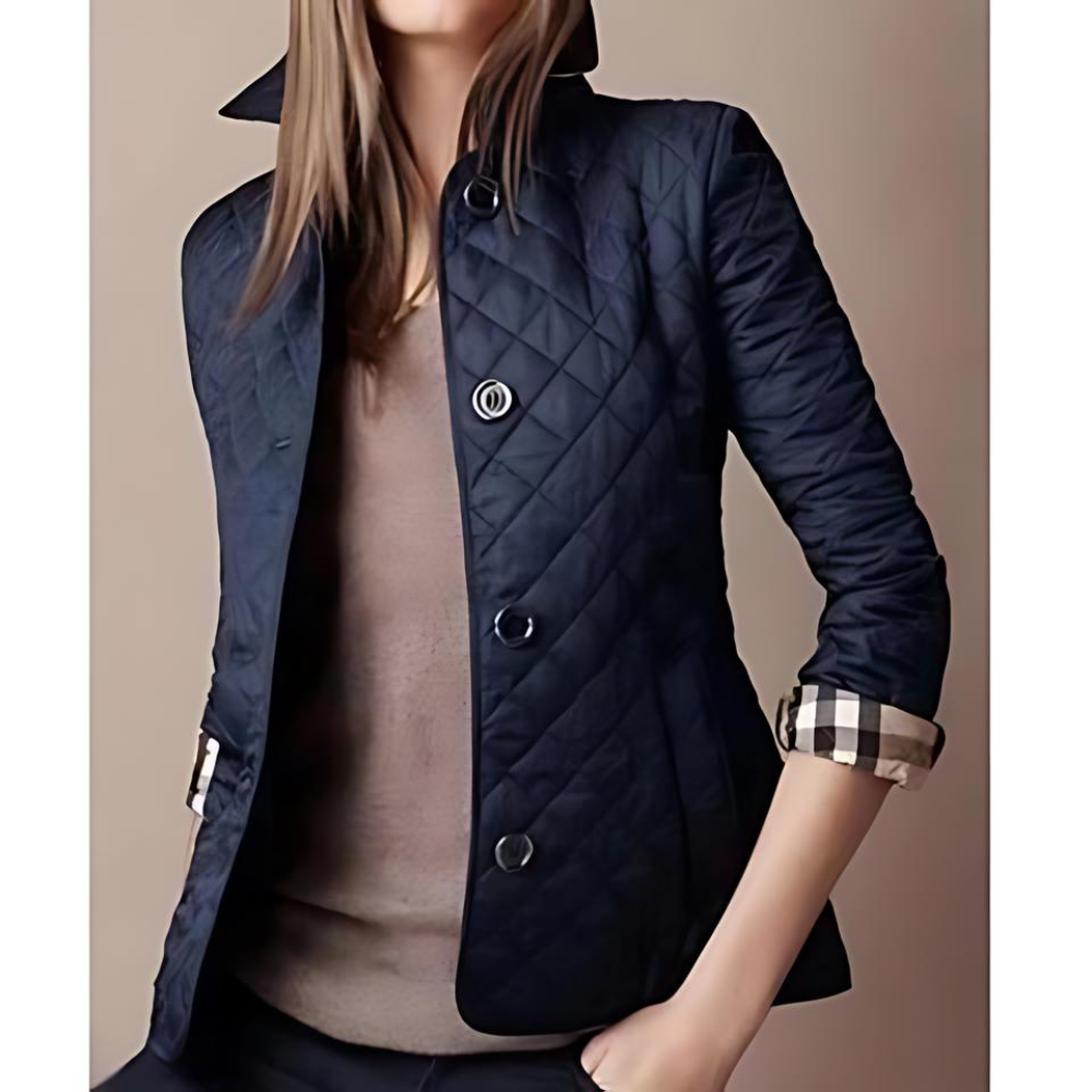 Casual Women's Jacket in Cotton – Comfortable Regular Fit for Spring/Fall