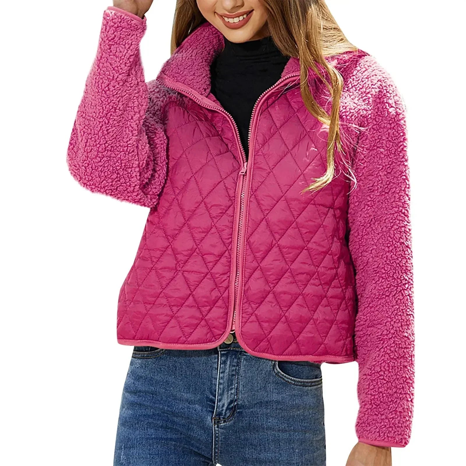 Cozy Insulated Quilted Jacket for Women - Stay Warm in Style
