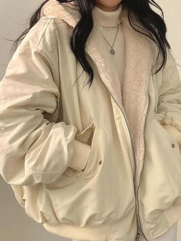 Oversized Winter Jacket in Warm Design for Ultimate Comfort and Style