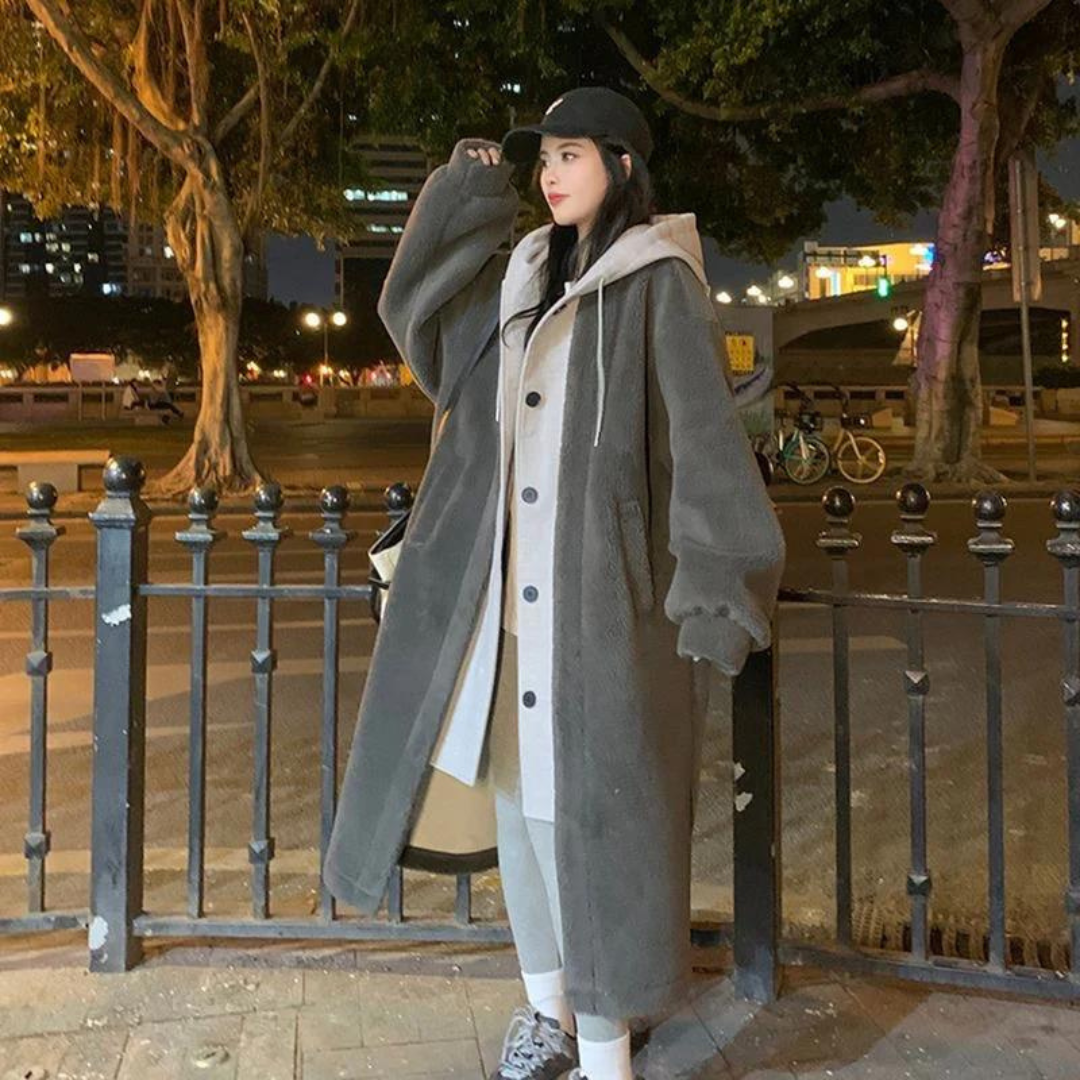 Long Hooded Winter Jacket for Women