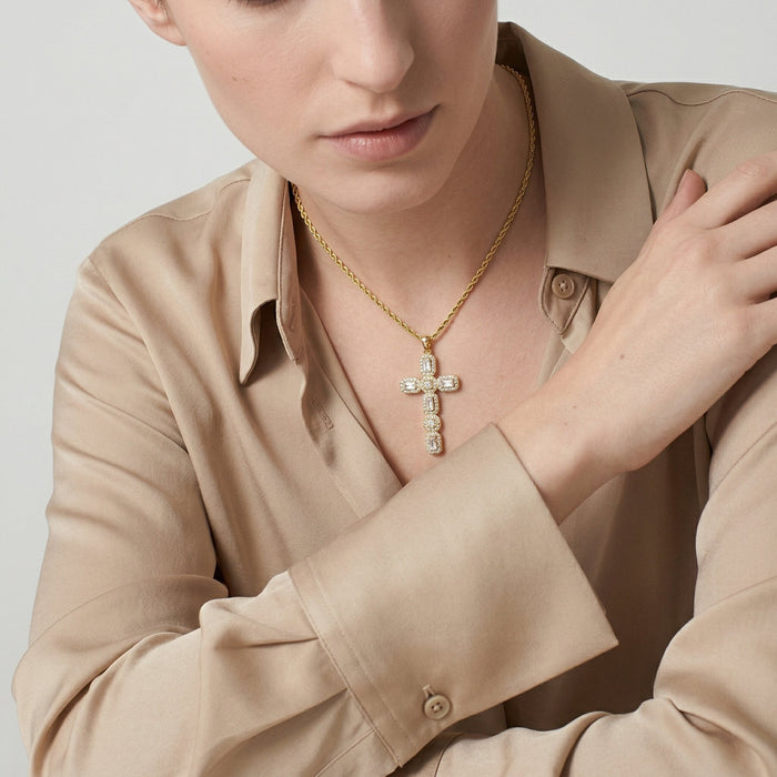 Diamond Cross Necklace