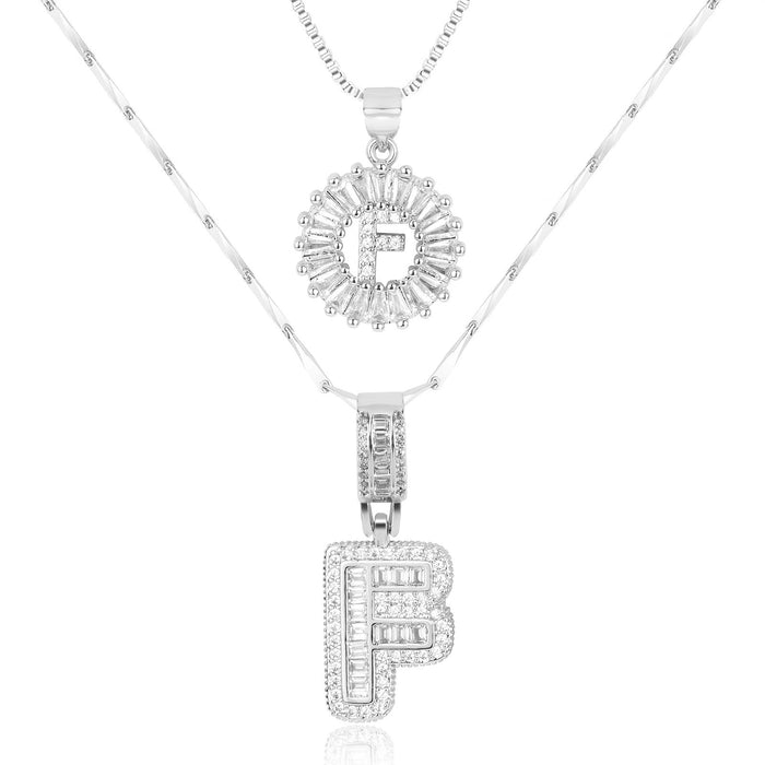 Olivia 14k Diamond Letter Initial Necklaces