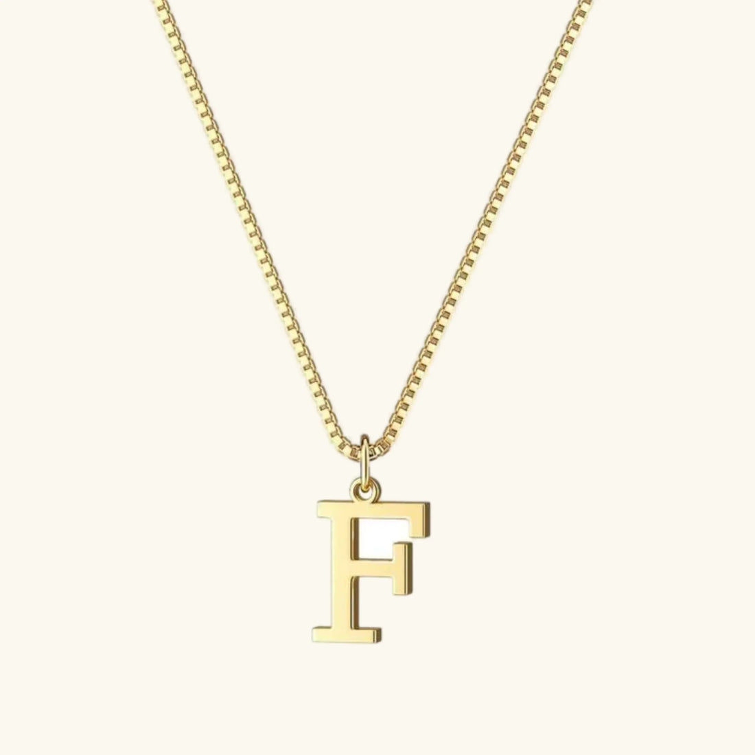 Gold Letter Initial Necklace