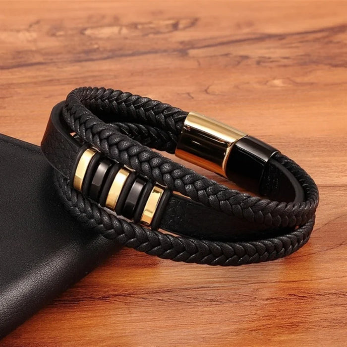 To My Son - Never Alone - Braided Bracelet Gift Set