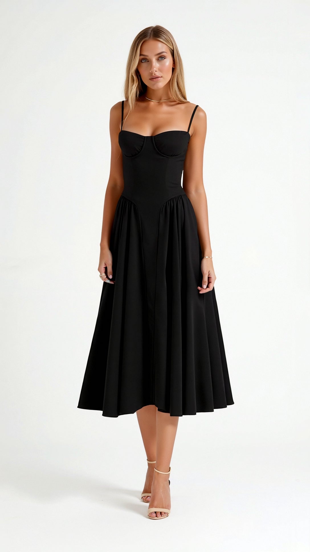 Soraya | Corset Midi Dress