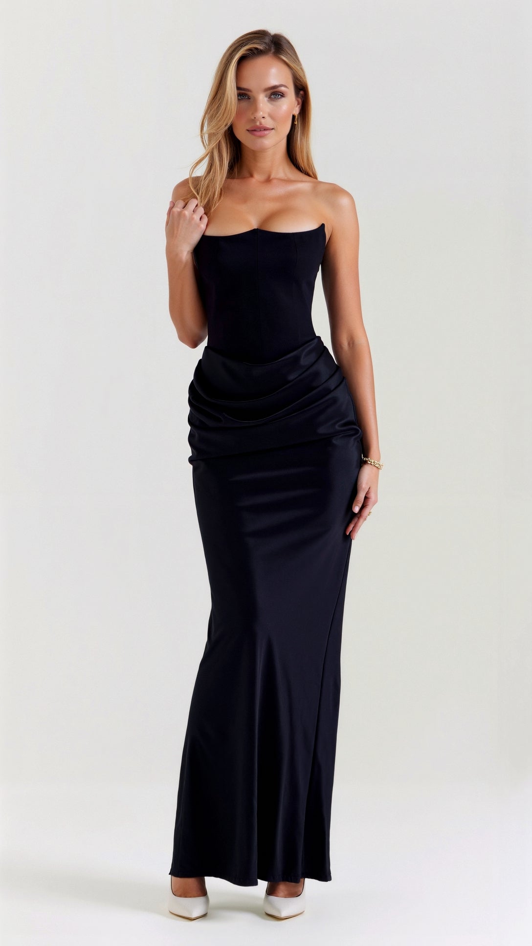 Isabella | Corset Maxi Dress-Maxi Dresses-Urban Devyne-Black-XS-Urban Devyne