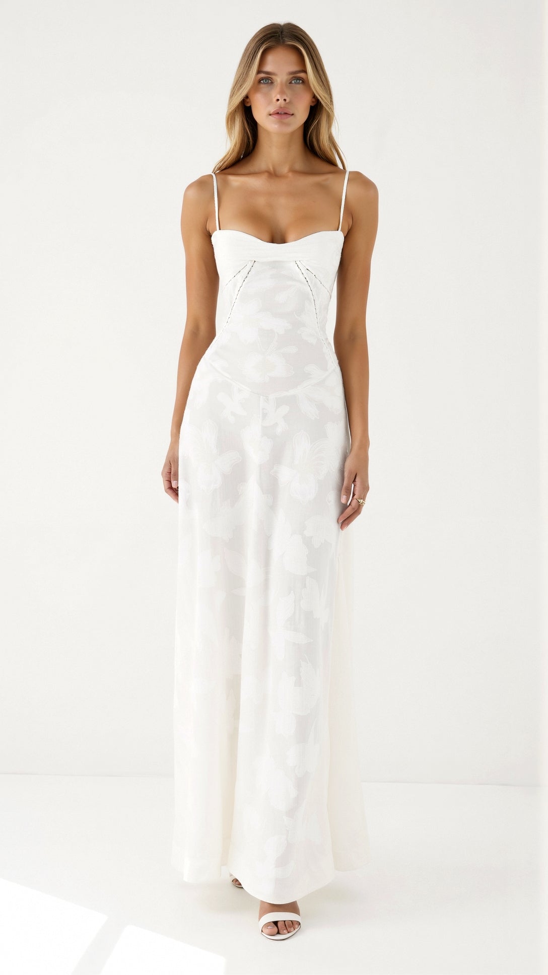 Odessa | Lace Maxi Dress-Dresses-Urban Devyne-White-XS-Urban Devyne