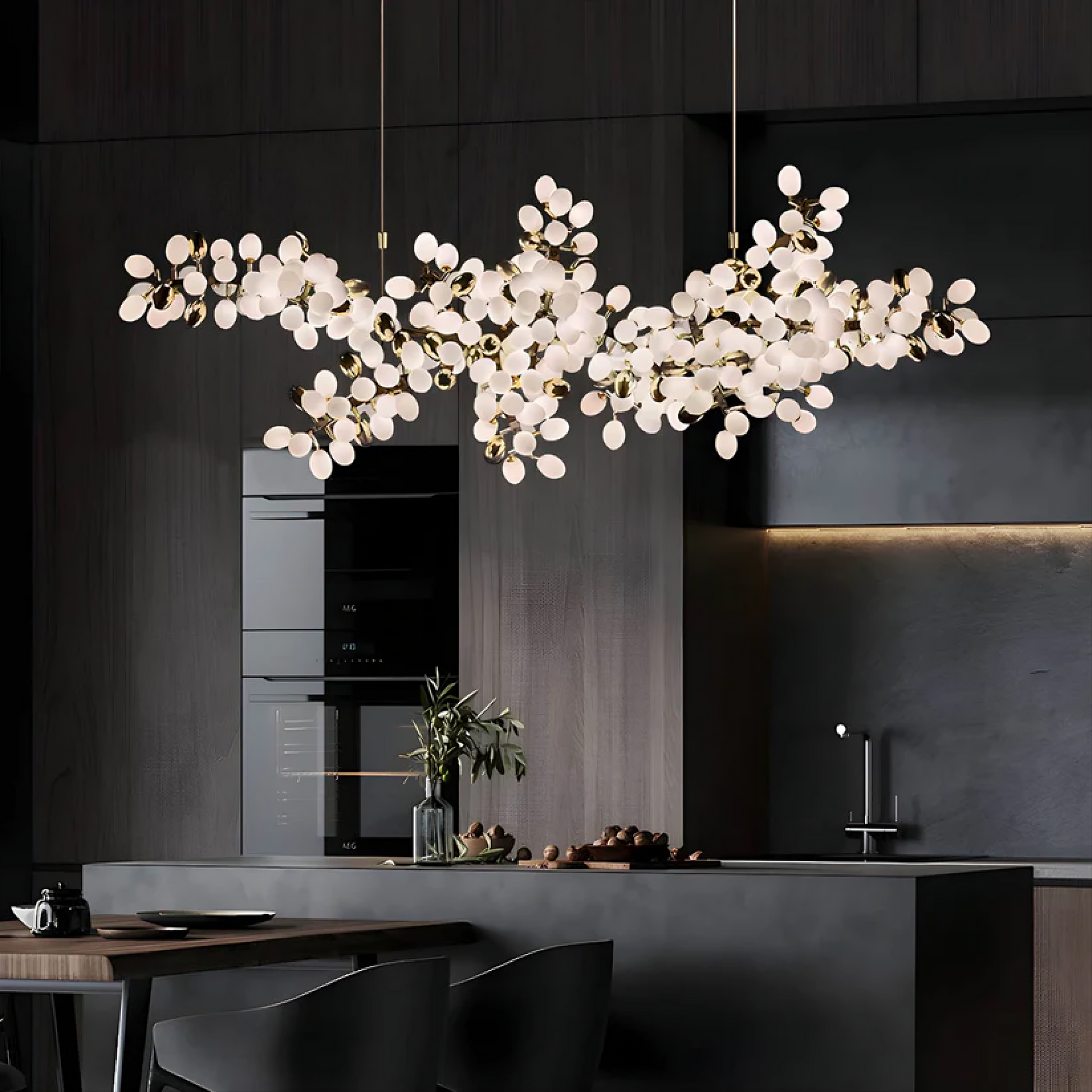 Flower Chandelier with Modern Touch