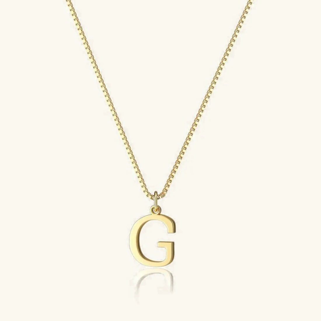 Gold Letter Initial Necklace