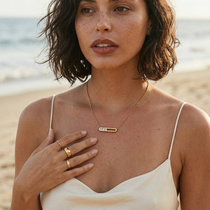 Sculpted Gold Pendant
