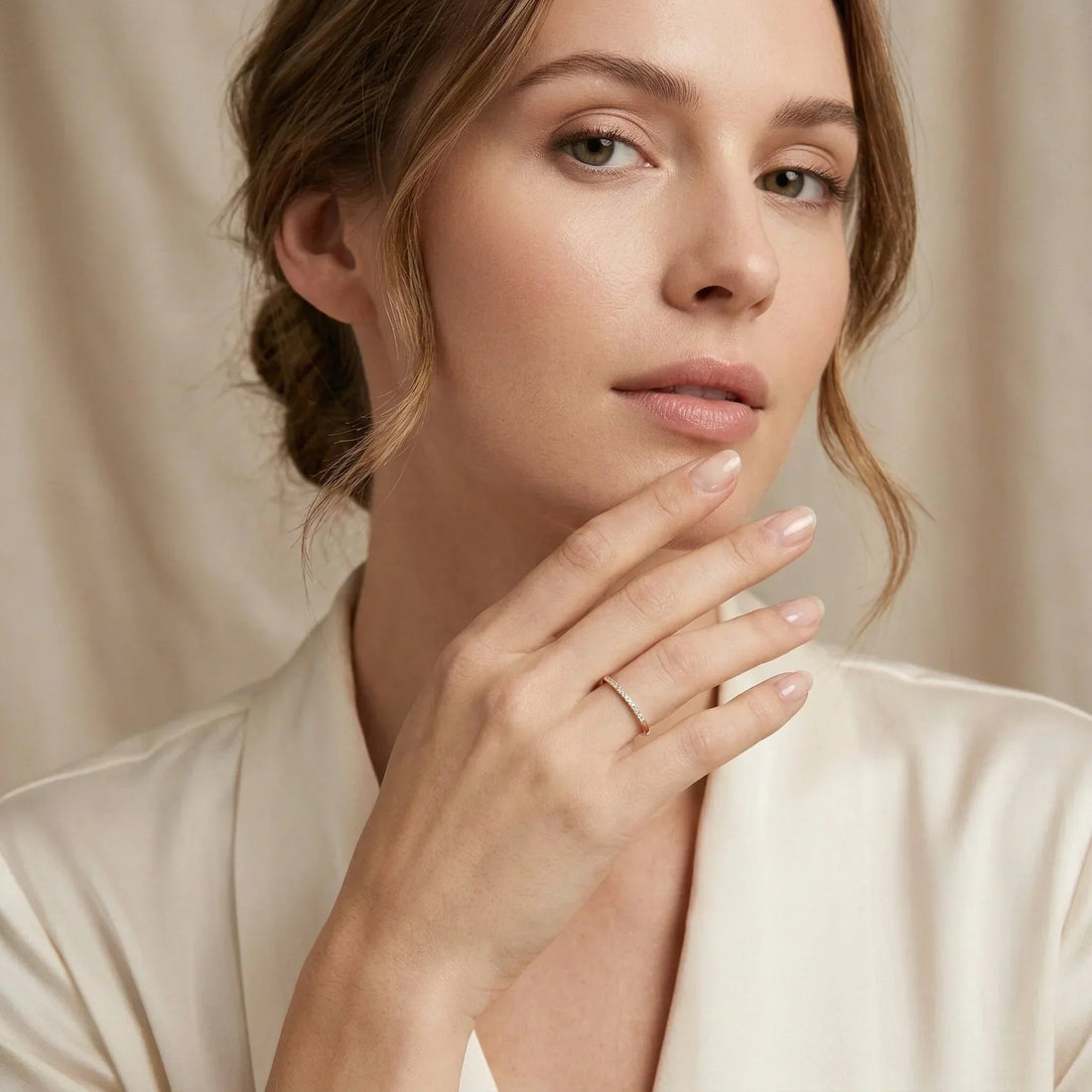 Paved Gold Ring Natalie