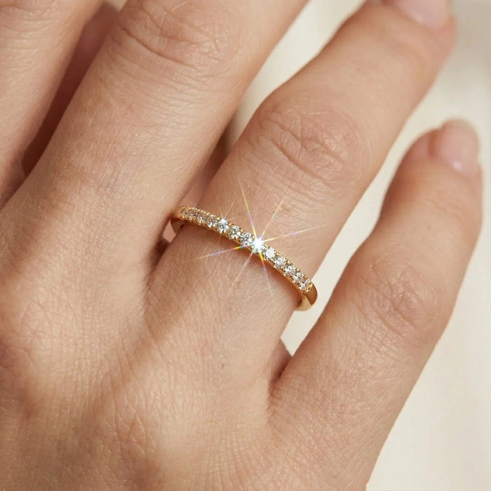 Paved Gold Ring Natalie
