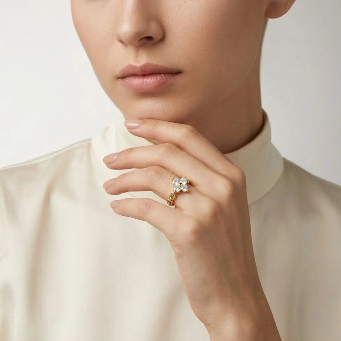 Diamond Petal Ring Christine